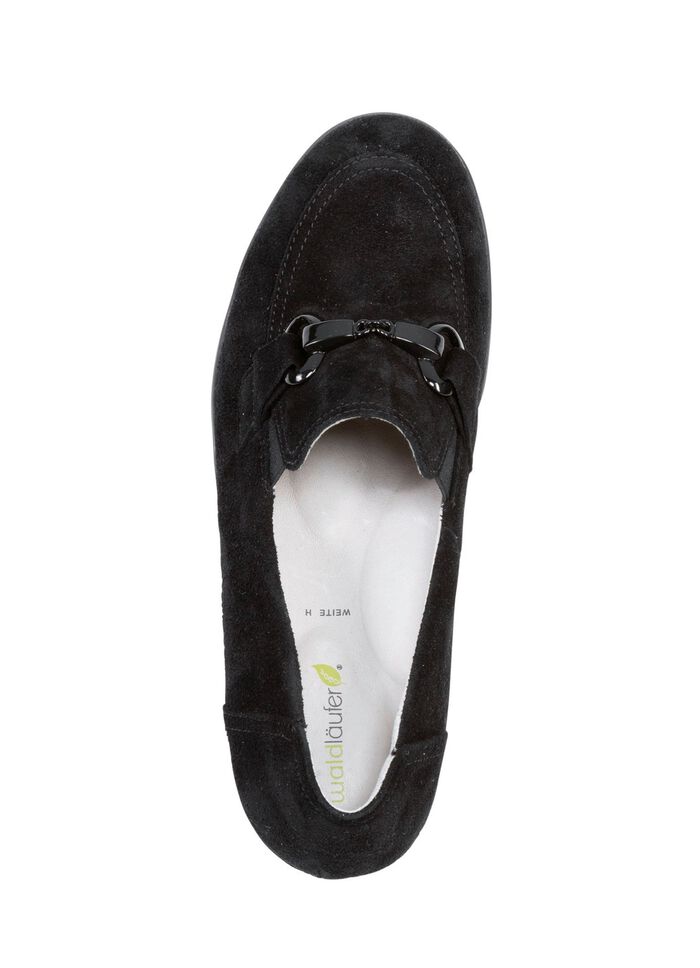 Waldl&auml;ufer, comfortabele dames trotteur, breedte H, met uitneembaar voetbed ZWART