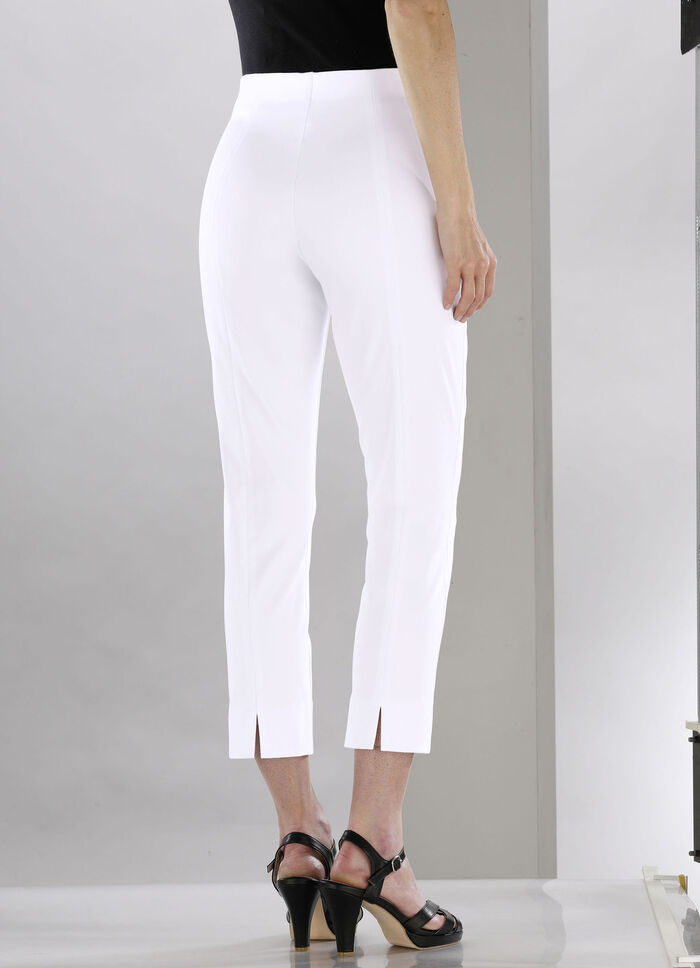 Zachte stretchbroek in 7/8 lengte WIT