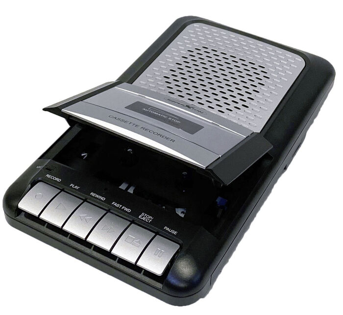 Draagbare cassetterecorder 