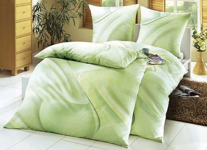 biberna beddengoedset van 100% katoen GROEN