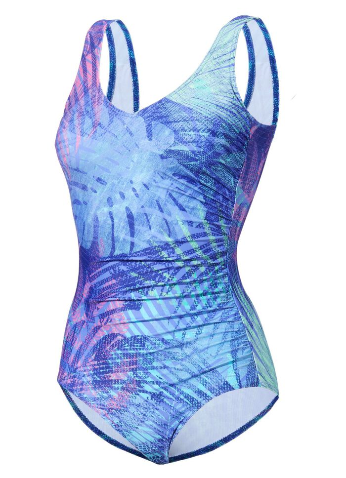 Schwab-badpak met kleurrijke print en volledige corsage 