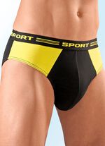 Set van vier slips, effen, met inzetstukken 