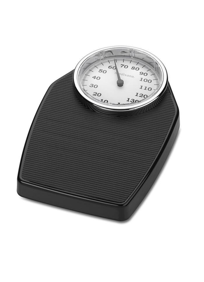 Medisana personenweegschaal met grote, goed afleesbare schaalverdeling ZWART