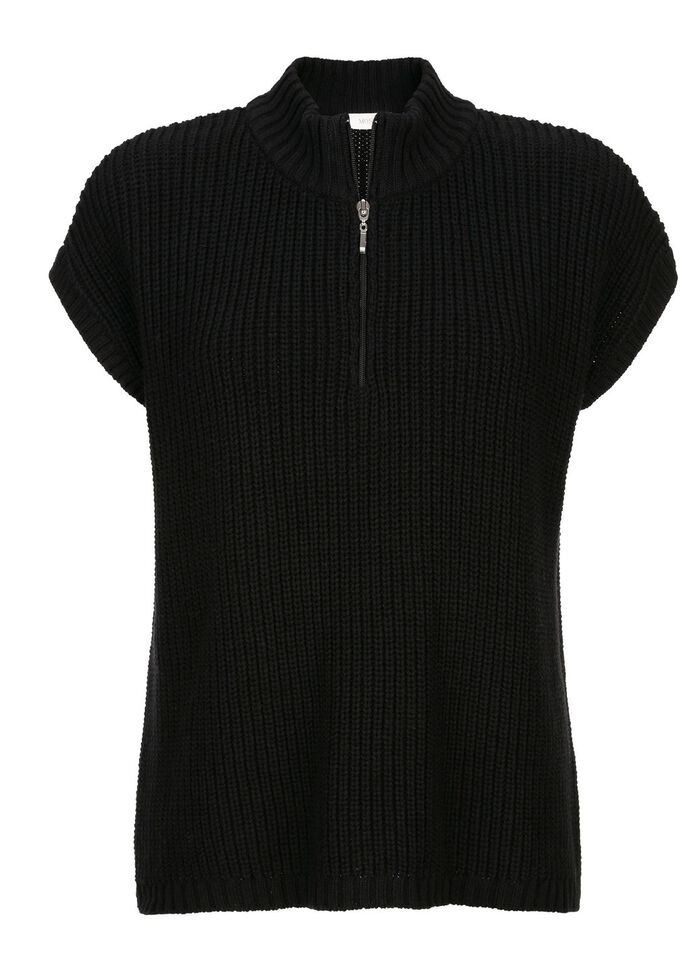 Sweatervest in pareltand 