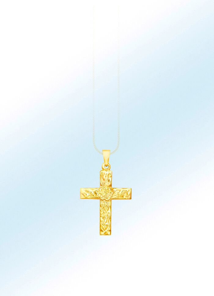 Klassieke kruishanger met structuur 