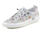 ELENA EDEN sneakers met decoratieve perforatie IJSGRIJS-KLEURRIJK