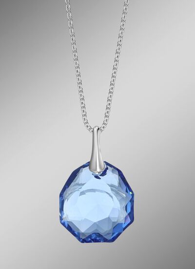 Hanger met Swarovski&reg; kristal en ankerketting 