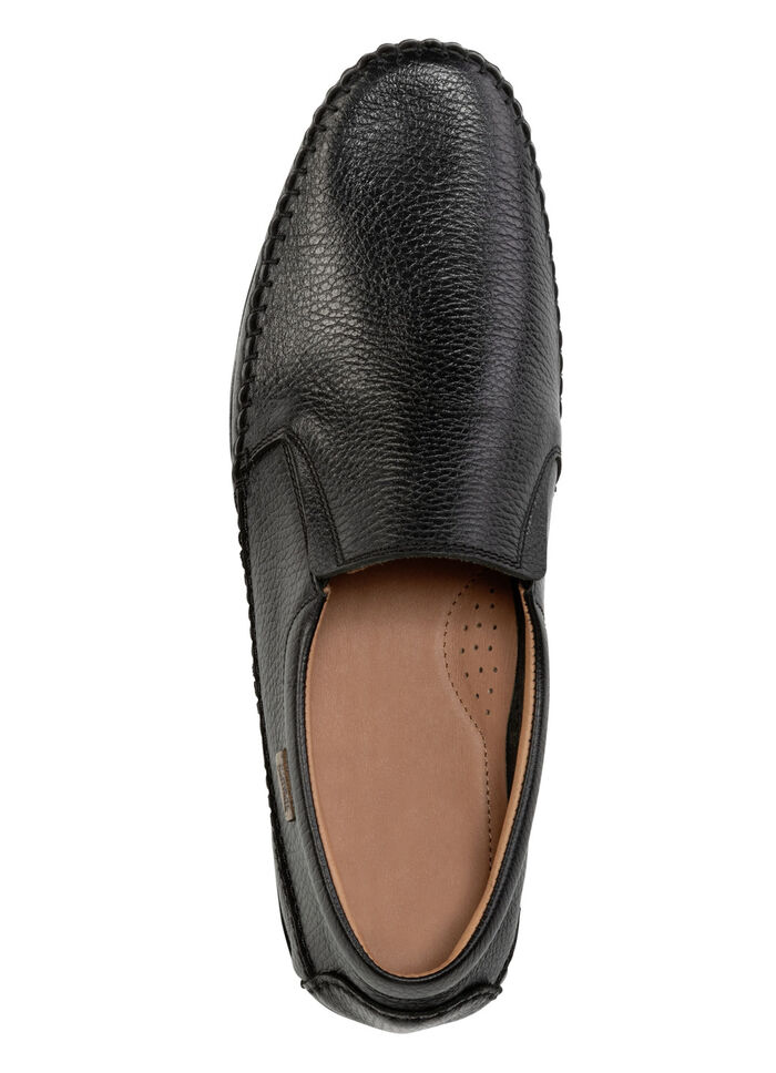 GINO GALANTE, lichte herenpantoffels, met elastische band ZWART