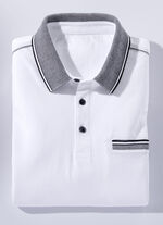 Poloshirt in 3 kleuren WIT