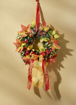 Wandkrans in herfstkleuren 