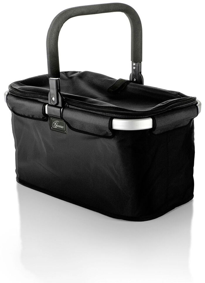 Premium-boodschappentas van aluminium, van Genius ZWART