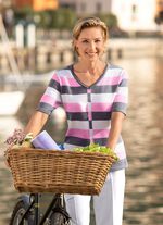 Trui met streepjesmotief 