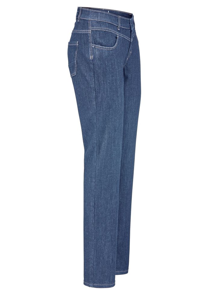 Magic-jeans met figuurvormende jeanszadel 