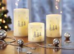 LED-kaars met flikkereffect, set van 3 
