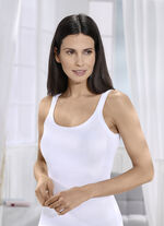 Set van twee katoenen overhemden WIT