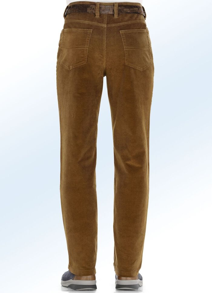 Corduroy broek in 4 kleuren COGNAC