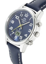 Master Time radiogestuurd dameshorloge met leren band 