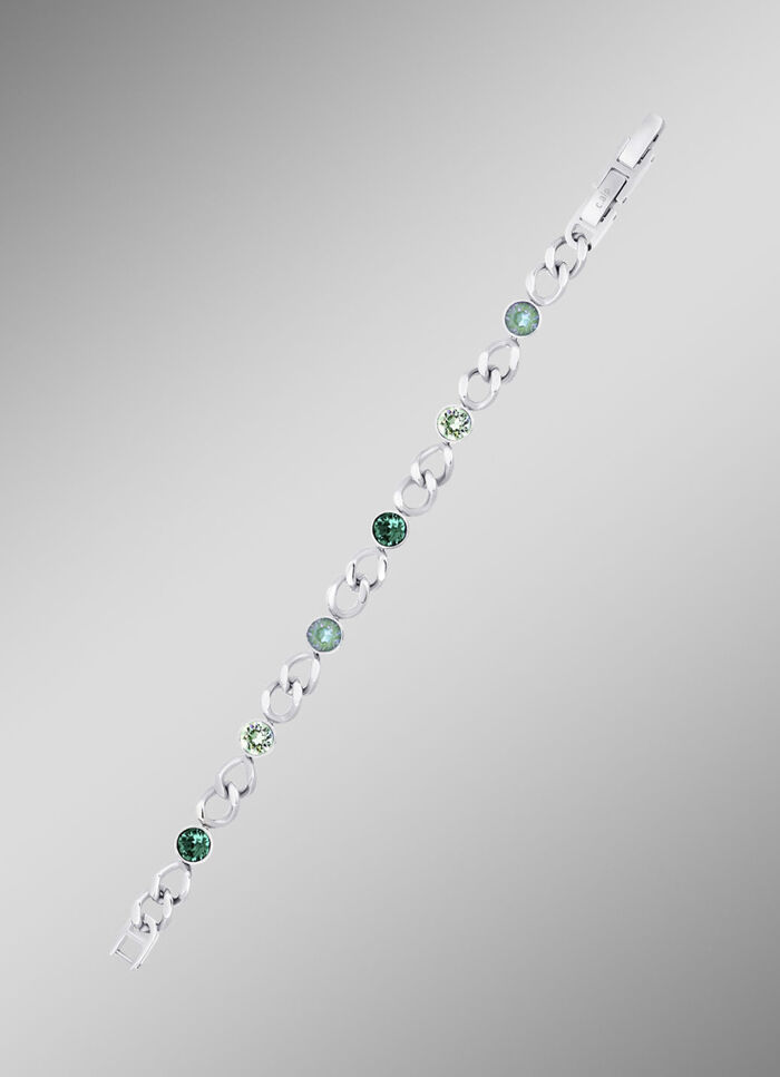 Armband met groene kristallen 