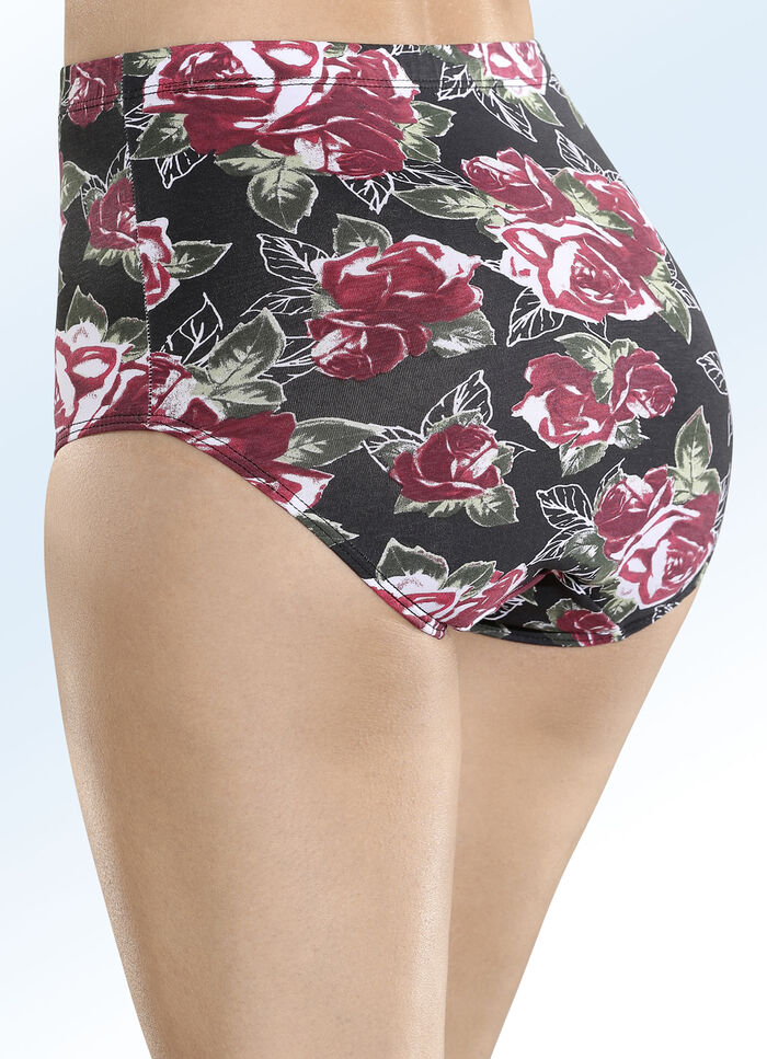 Set van vier slips met elastische band 