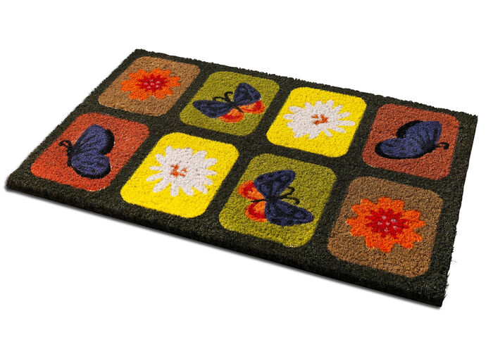 Deurmat met patchwork-design 