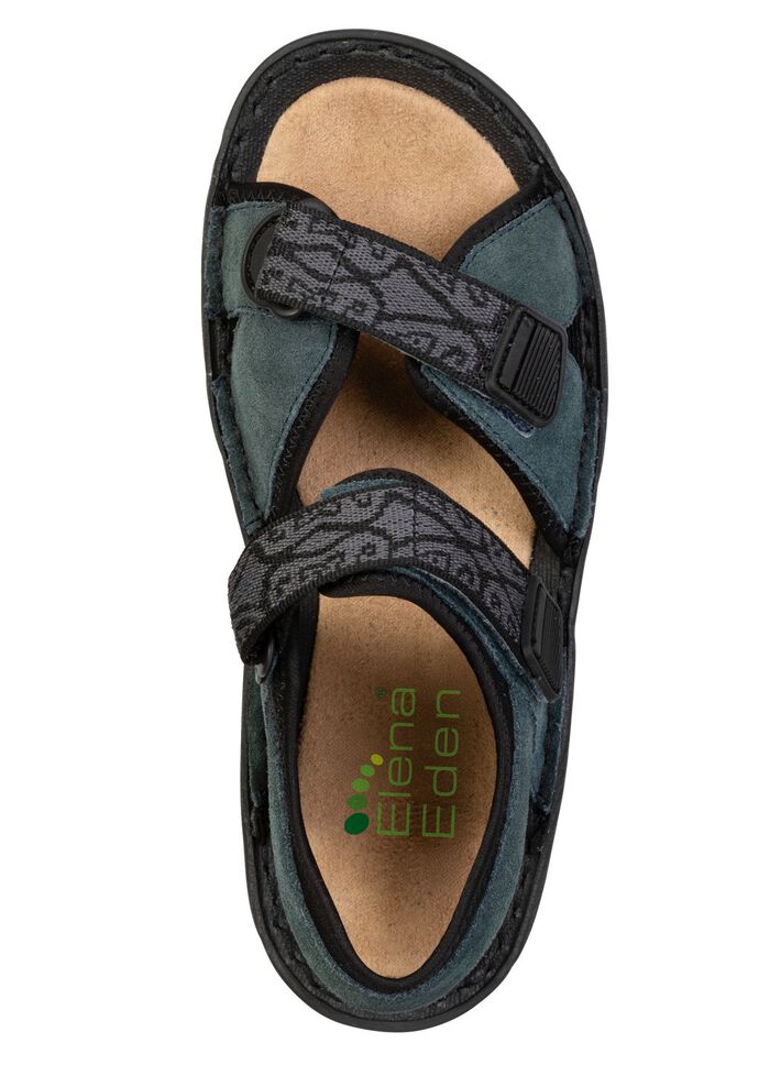 ELENA EDEN, sportieve damessandalen, breedte G, met klittenbandsluiting DUNKELBLAU