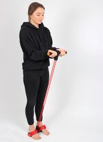 Gymnastiektrainer, zowel zittend als staand te gebruiken 