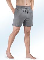 Set van twee korte slaap- en vrijetijdsbroeken met trekkoord 1X ZWART, 1X GRAFIET