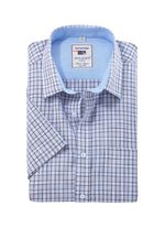 Geruit "Milano Italy" shirt in 4 kleuren 