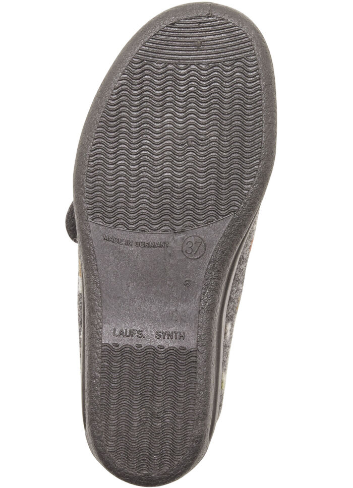 Huisschoen met anatomisch gevormd voetbed GRIJS-MEERKLEURIG