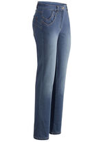 Jeans met een slimme zakoplossing JEANSBLAUW