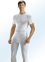 Hermko drie-pack fijne ribbroek met gulp, wit 