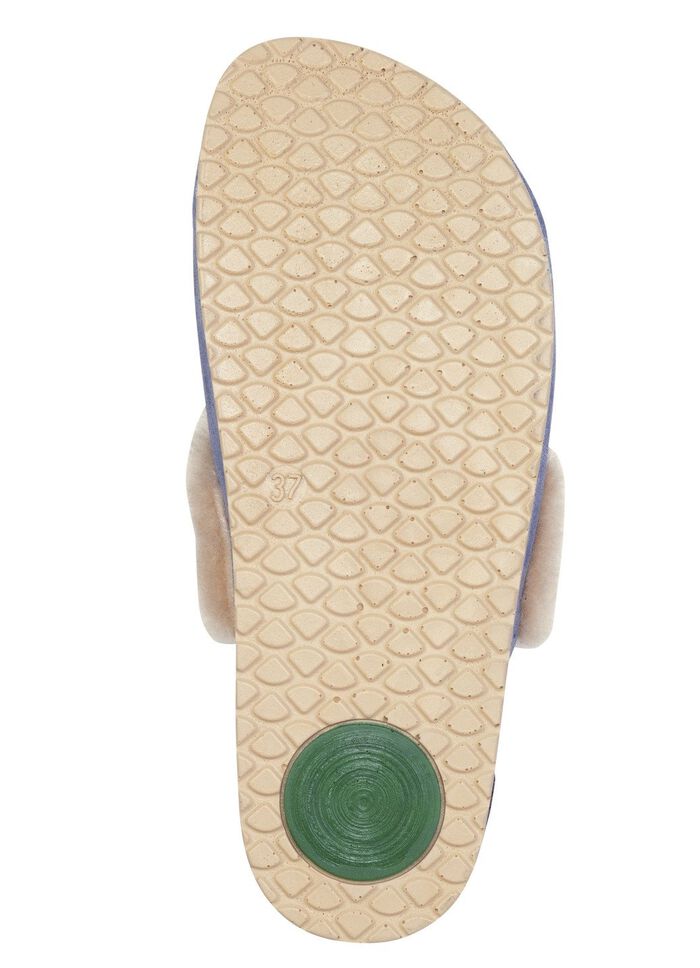 Mubb, warme damespantoffels, breedte H, met lamsvacht 