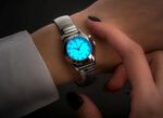 Horloge met stretchband 