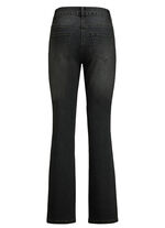 Jeans met licht uitlopende pijpen ZWART