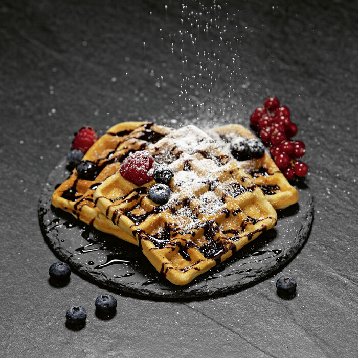 Wafelijzer voor 2 Belgische wafels 