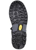 Enkellaarzen gemaakt van nubuck en textielmateriaal ZWART