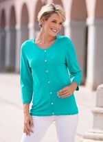 Trui in jasjelook TURQUOISE