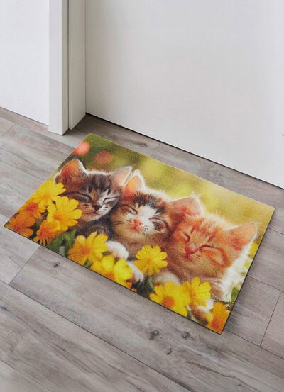 Deurmat met antislip achterkant 