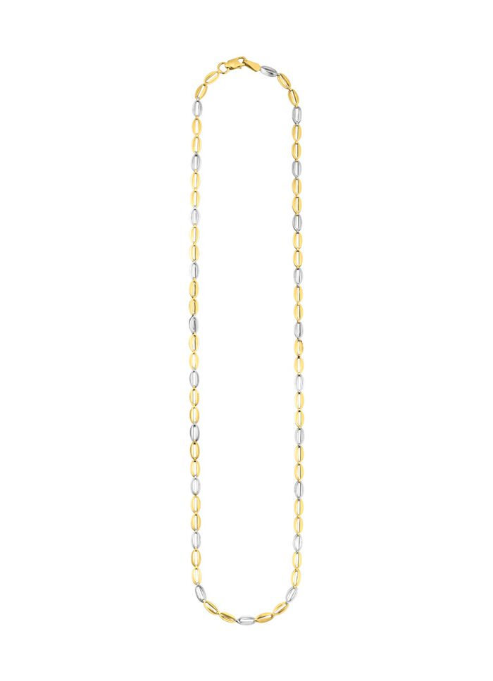 Opengewerkte set in tweekleurig 