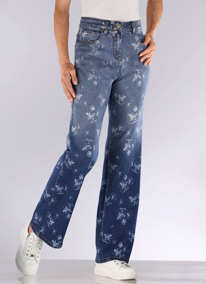 Jeans met prachtig kleurverloop 