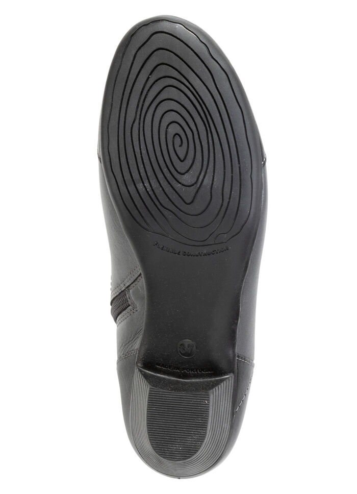 ELENA EDEN, elegante dames enkellaarsjes, breedte G, met uitneembaar voetbed OUD ZILVER-ZWART