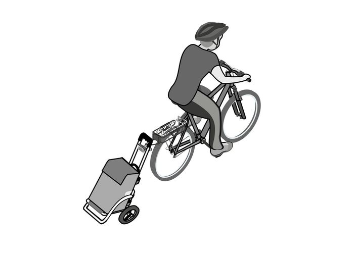 Lichtgewicht en stille Royal Shopper boodschappenscooter GRIJS