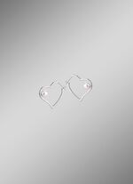 Oorringen met hartje zilver 925/- 