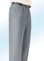 Broek "Klaus Models" met zijzakken RIETGROEN GEM?EERD