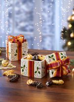 Fijne keramische pot met strik, set van 2 