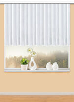 Halftransparante bloemenvenstervitrage 