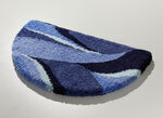 Badkamerset met antislip-gecoate achterkant BLAUW