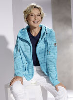 Sweatjas met vaste capuchon 