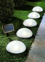 LED zonne-hemisferen, set van 5, met grondpen 