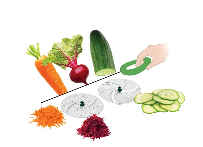 2 extra snij-inzetstukken voor Genius Nicer Dicer Pegasus 